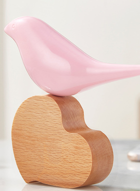 现代实心生日礼物个性小鸟桌面摆