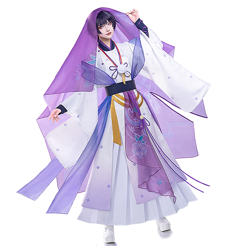 初兽猫 尾款 原神cos散兵cosplay同人汉服白散兵婚服花嫁流浪者