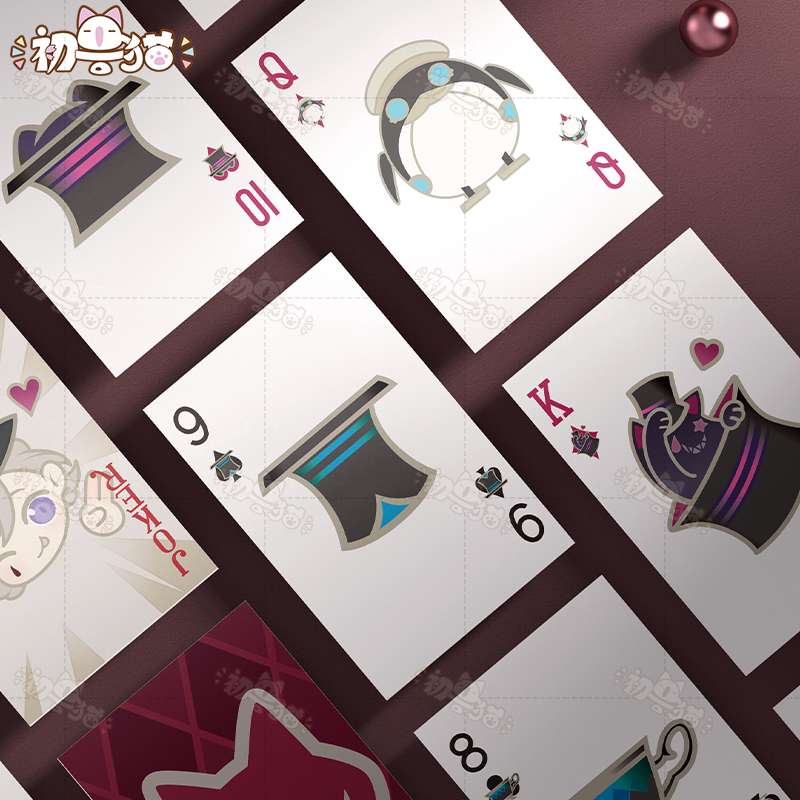 初兽猫 现货 原神cos纸牌道具林尼扑克牌枫丹双子琳妮特游戏周边