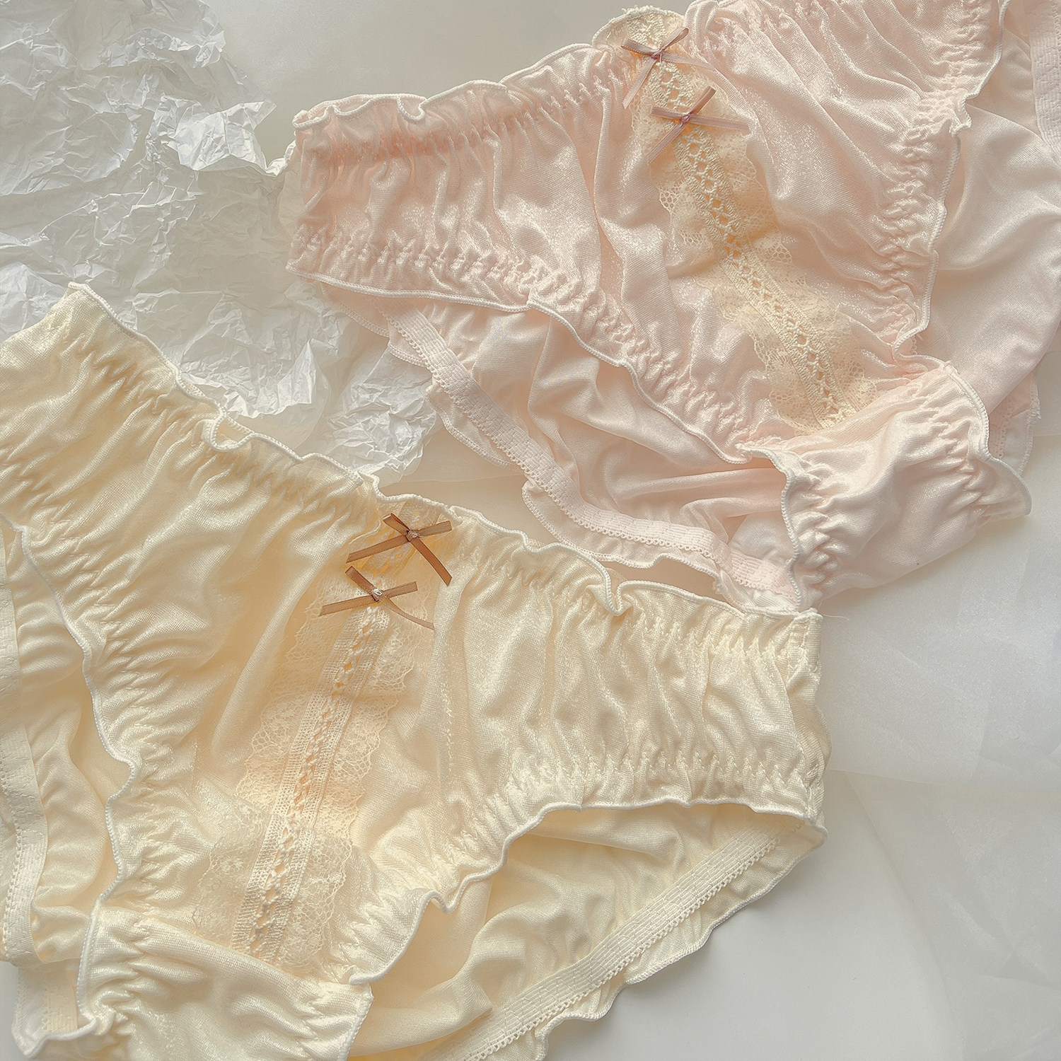 人鱼的眼泪~闪闪珠光网纱少女短裤甜美速干蕾丝低腰纯欲女生内裤,淘宝优惠券,粉丝福利购,淘宝优惠卷