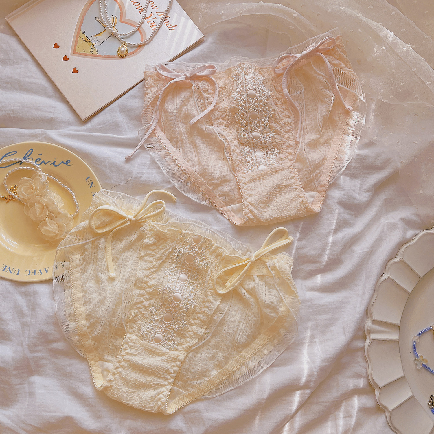 星之少女~法式高开叉女夏季薄款系带女生性感蕾丝纯欲风女士内裤,淘宝优惠券,粉丝福利购,淘宝优惠卷