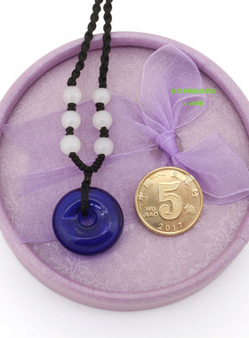 随身平安扣琉璃香薰精油瓶锁骨链