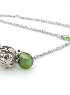 精油香水瓶项链散香时尚