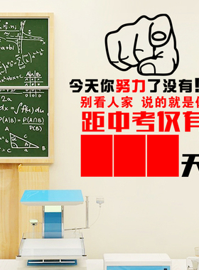 学校高考倒计时文化墙教室布置