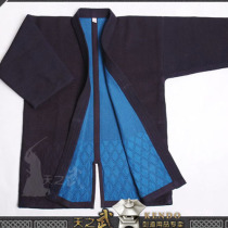 Heavens Wu 100% pure cotton natural positive blue dyeing two heavy second sword back steptop sword road blouses and wind