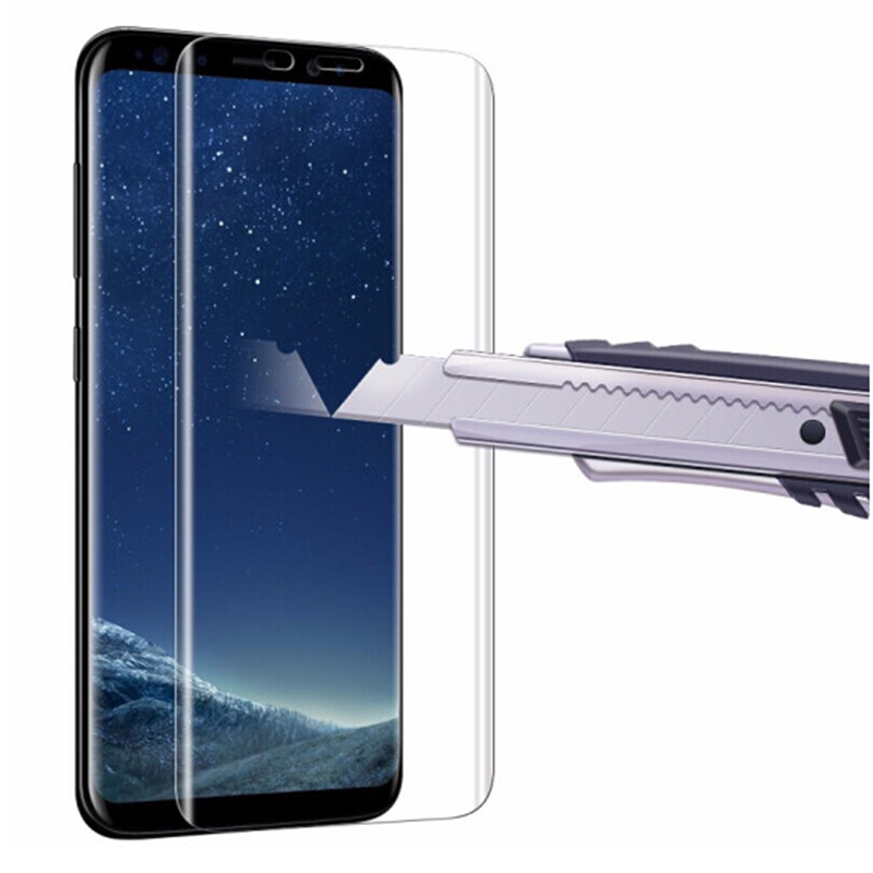 适配三星S8钢化膜s8+plus全屏全覆盖手机膜Galaxy s9保护膜a9+plus/8+高清防爆玻璃膜防摔防刮屏幕贴膜 - 图1