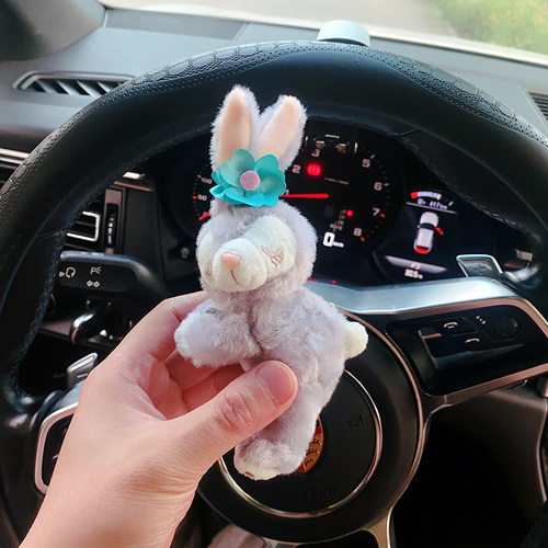 怀挡转向灯车内装饰用品摆件公仔草莓熊星黛露车载汽车雨刮器玩偶 - 图3