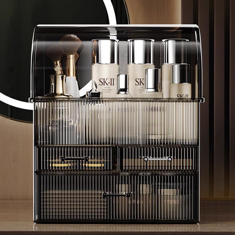 德国品质化妆品收纳盒防尘高级感梳妆台护肤品亚克力大容量置物架,淘宝优惠券,粉丝福利购,淘宝优惠卷