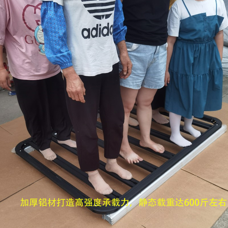 通用车顶拓展平台汽车行李架框改装车顶架加厚全铝合金平板框货架 - 图1