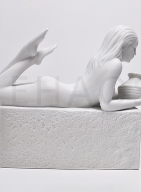 纯白色十二星座雕塑礼品创意陶瓷