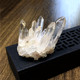 Mini raw ore white crystal cluster fish tank landscaping stone