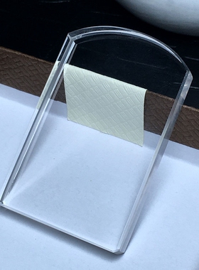 天然透体茶白水晶无事牌吊牌挂件