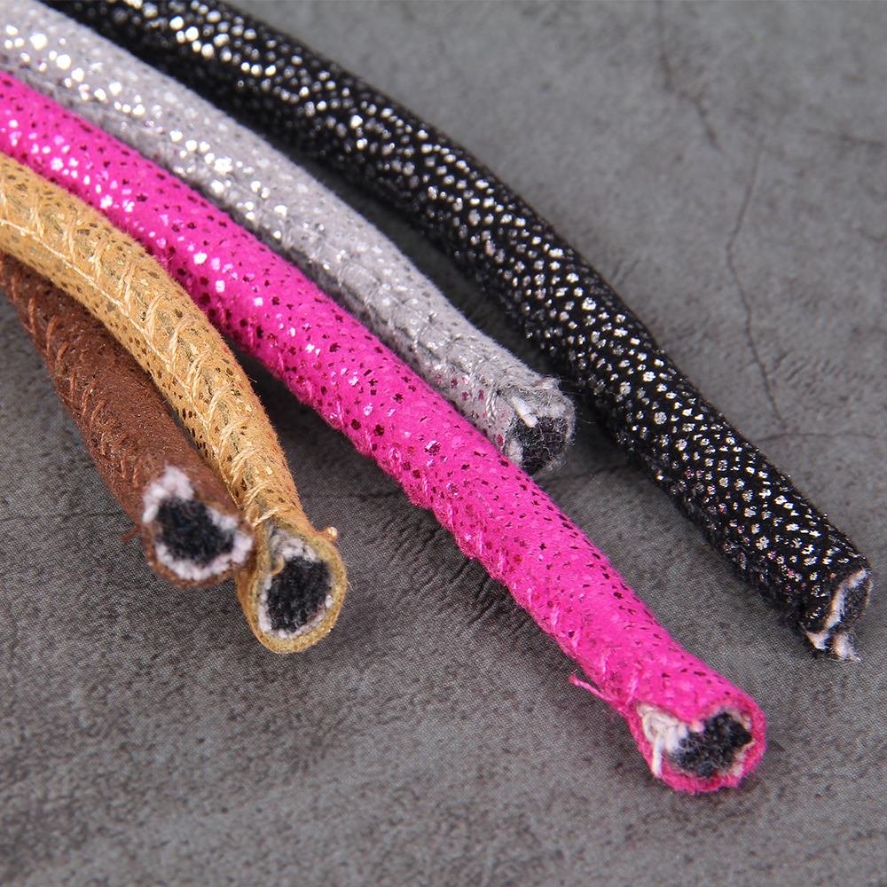 DIY6毫米 饰品腰带配件宠物项圈皮绳 背包包抽绳 布艺皮绳PU皮绳 - 图2