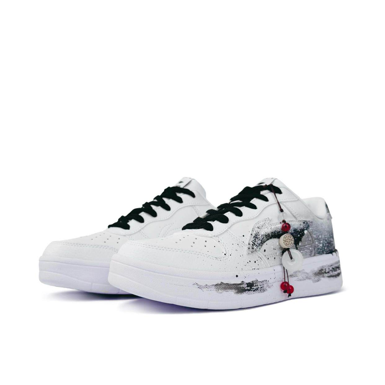 李宁李宁定制球鞋手绘水墨丹清图AGCS419-1