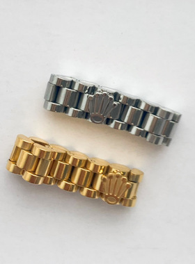 轻奢简约欧美嘻哈港台hiphop小众链条指环戒指女 不退不换