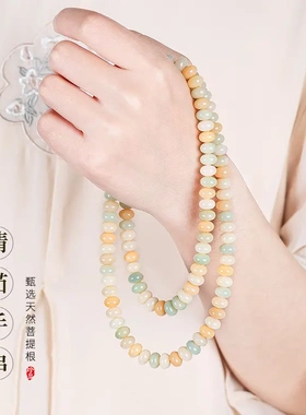 天然菩提根算盘珠精选高抛114颗菩提手串手持文玩女佛珠念珠