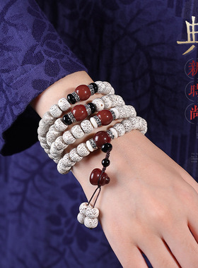 天然海南星月菩提手串108颗设计款文玩手串男女佛珠项链盘玩手链