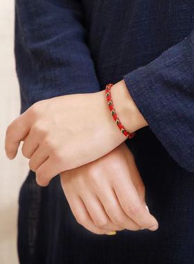 五行红绳幸运手链礼物