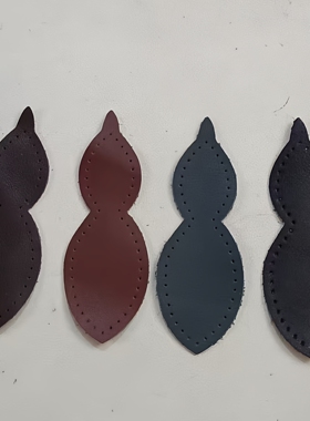 真皮手工DIY配饰包挂 立体葫芦包挂件 钥匙扣非成品 钥钥手工