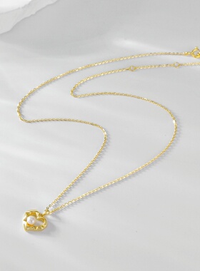 Godsend由米天然淡水珍珠遇见项链女高级感锁骨链爱心颈链520礼物