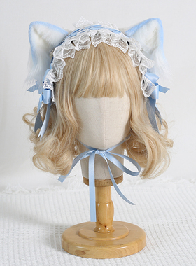 甜美lolita猫耳发带蝴蝶结发夹