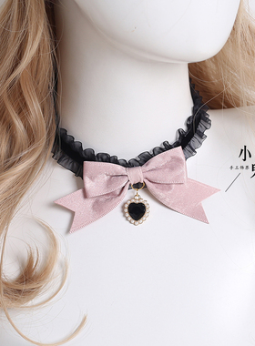 暗黑蕾丝蝴蝶结手作黑甜LOLITA