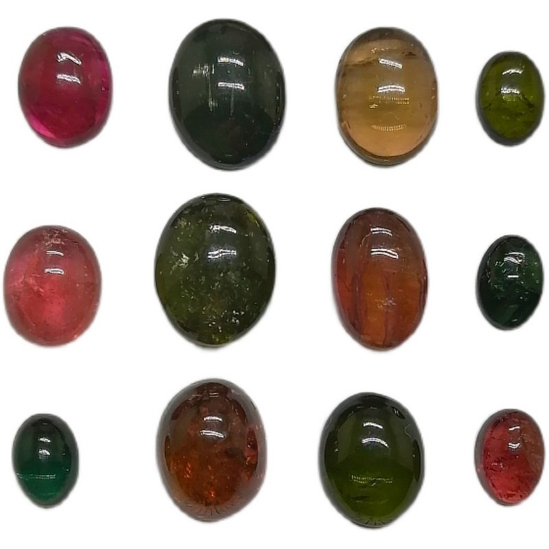 彩色碧玺裸石蛋面 素面戒面 天然巴西大个水晶彩色宝石 40元/克拉,淘宝优惠券,粉丝福利购,淘宝优惠卷