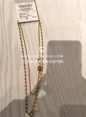 MOUSSY日系百搭叠层链式项链饰品
