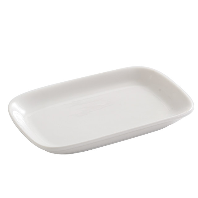 Ceramic 5-inch cold dish plate rectangular round snack plate