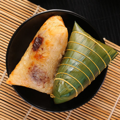 知味观豆沙粽子甜粽碱水细沙蜜枣红豆手工新鲜早餐速食品送礼佳品 - 图2
