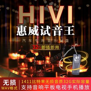 汽车载u盘惠威试音煲机音响试机歌曲HiFi发烧人声 wav无损优盘32G