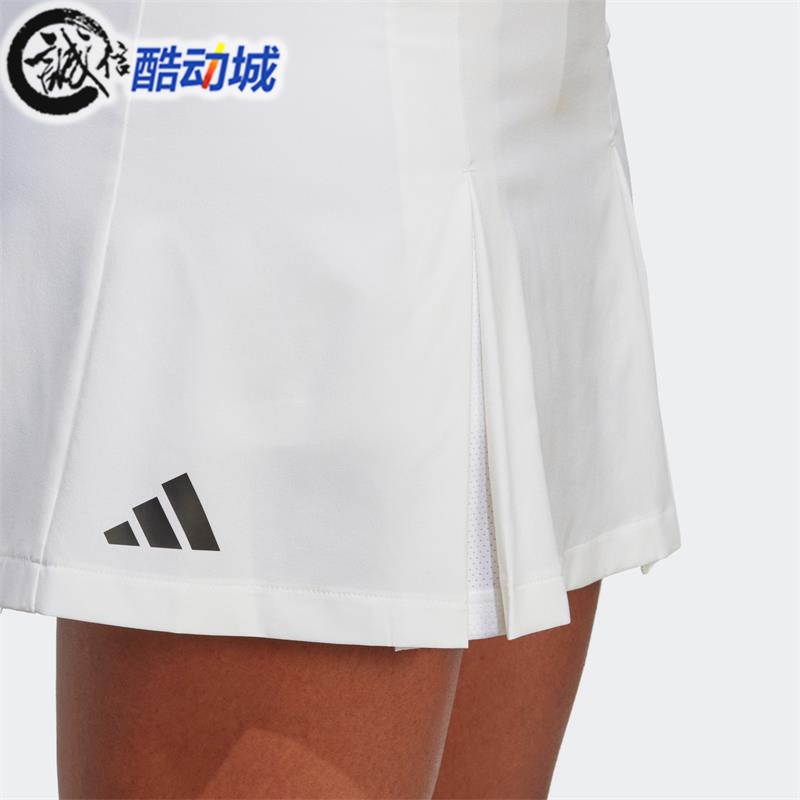 Adidas阿迪达斯女子2024夏新款吸汗速干网球运动休闲半身裙HT7184 - 图2