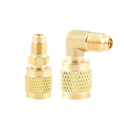 空调加氟R22英制转R410a转换接头R32加液管雪种嘴开关安全阀工具 - 图0