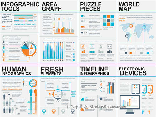 A0224矢量AI设计素材 大数据可视化信息图表infographic元素+png - 图2