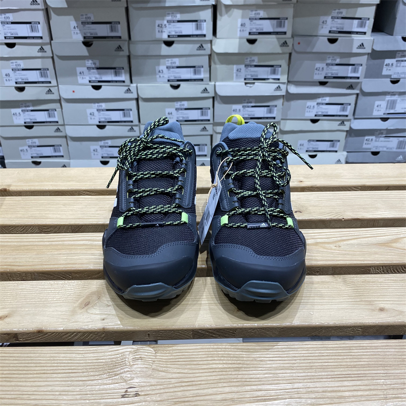 正品Adidas/阿迪达斯男子户外登山鞋运动慢跑休闲系带低帮 FX4575