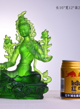 琉璃佛像绿度母藏传观世音菩萨