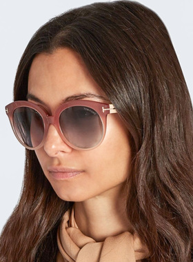 汤姆福特复古圆框时尚女太阳镜