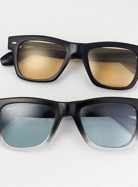 OliverPeoples时尚黑超方框墨镜