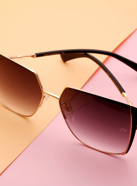 Hickmann渐变色高级感方框女墨镜