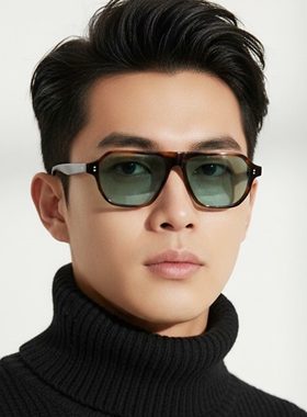 OliverPeoples飞行员款板材墨镜