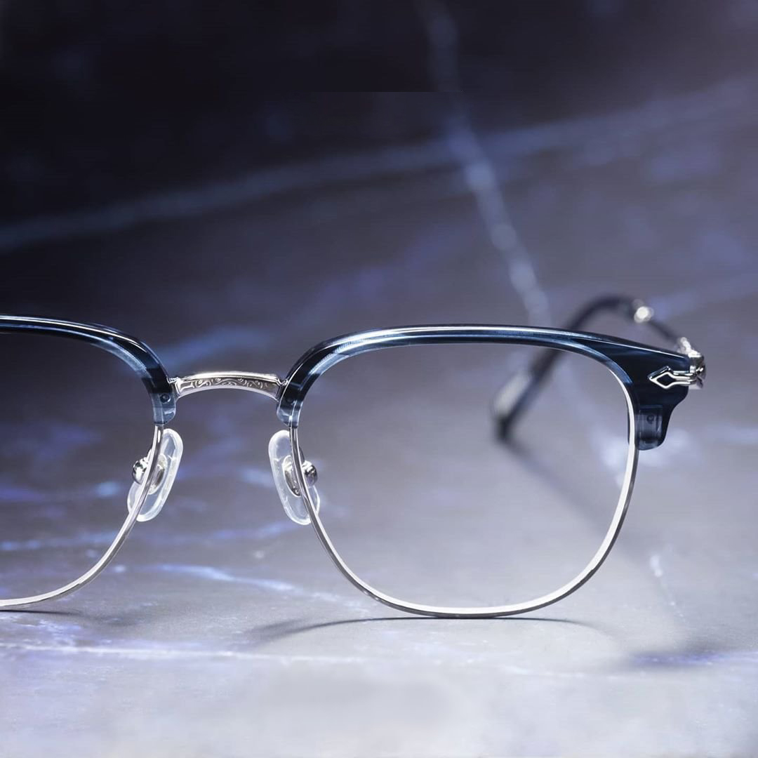 日本MATSUDA松田手工眼镜框男眉线框纯钛超轻复古小脸眼镜架M2036-图0