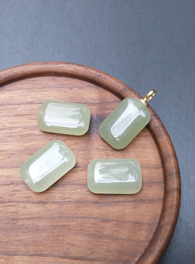 天然和田玉醒狮diy编织串珠