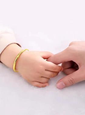 儿童素圈手镯简约百搭高级