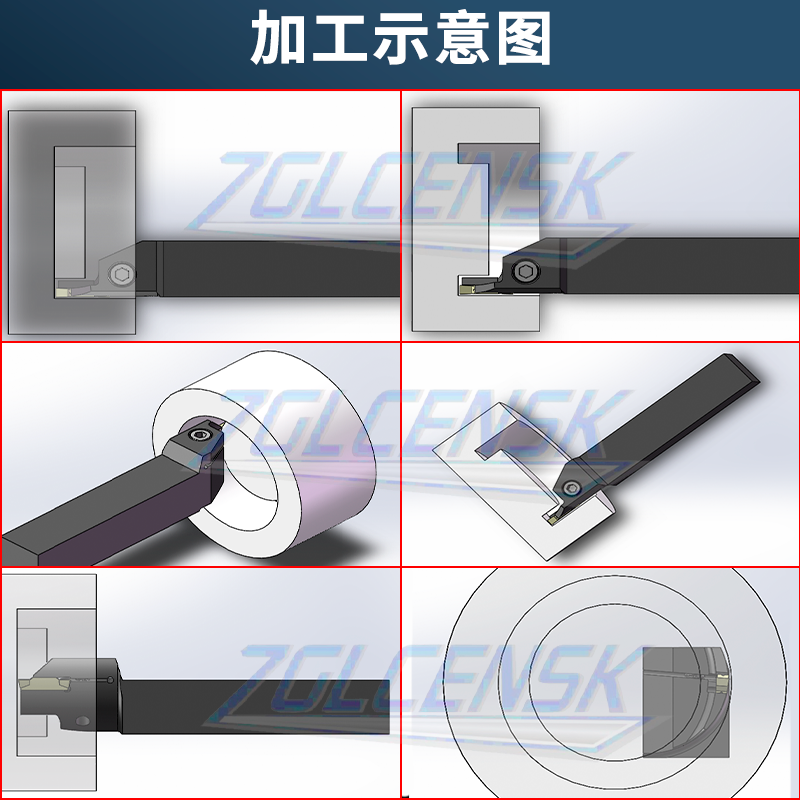 端面切槽刀杆内孔端面槽刀反圆弧端面MGAH/MGFHRR320/325/420/425