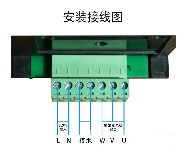 销04KW简易变频器单相220V输入三相输出单进三出400瓦电机750W厂 - 图0