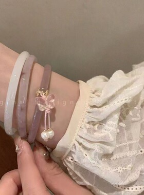 复古国潮精致一步一响琉璃手镯女款新中式汉服手链闺蜜国风手饰