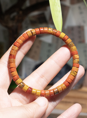 天然战国红玛瑙宣化料本命年手串