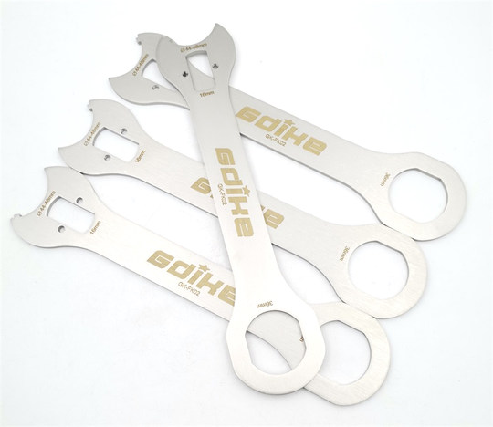 自行车老式中轴拆卸工具尾勾扳手锁环安装方孔中轴正反碗修车工具