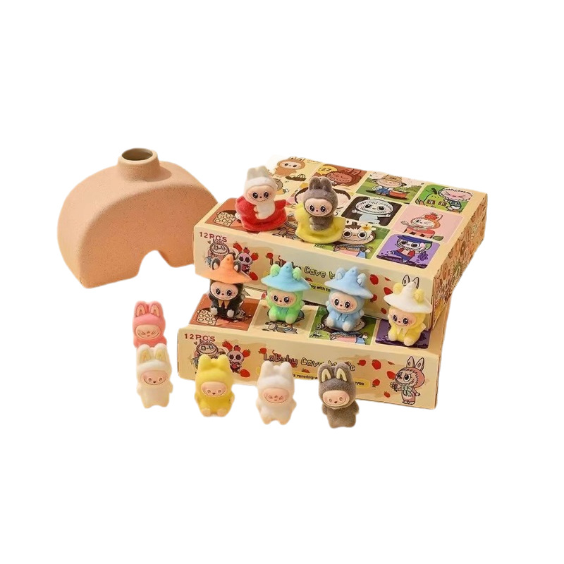拉布布盲盒labubu洞洞乐12洞公仔小玩偶泡泡玛特拉布布毛绒玩具 - 图3
