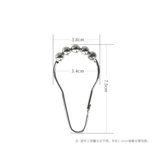 M Mermeta -Type Five -Beads Roller Metal Metal Charne Charnected Yuchu Ring Metal крюк для душа аксессуары